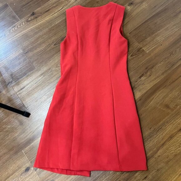 Charles Henry Red Button-Front Mini Dress – Size S MSRP: $99 - Picture 7 of 12